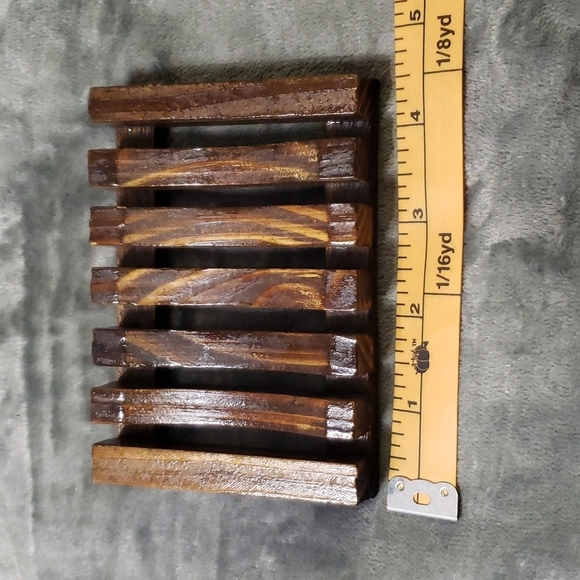 Set of 3 - Bamboo Soap Dishes - Picture 2 of 3